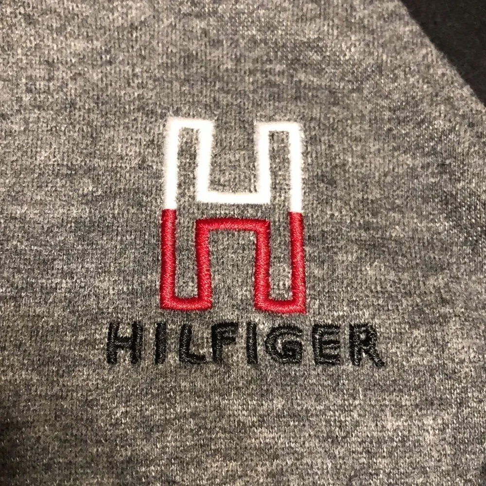 Tommy Hilfiger Infant 12m Gray and Black Hoodie